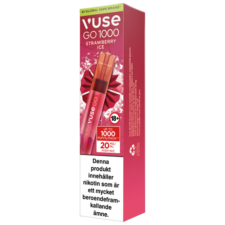 Vuse Go 1000 Strawberry Ice 20mg - Bundle – Tobax