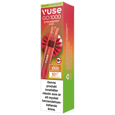 Vuse Go 1000 Strawberry Kiwi 10mg - Bundle – Tobax