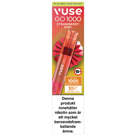 Vuse Go 1000 Strawberry Kiwi 10mg - Bundle – Tobax