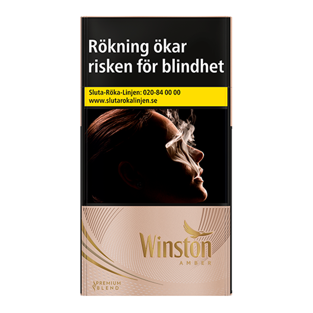 Winston Amber Super Slim-Cigaretter-Tobax