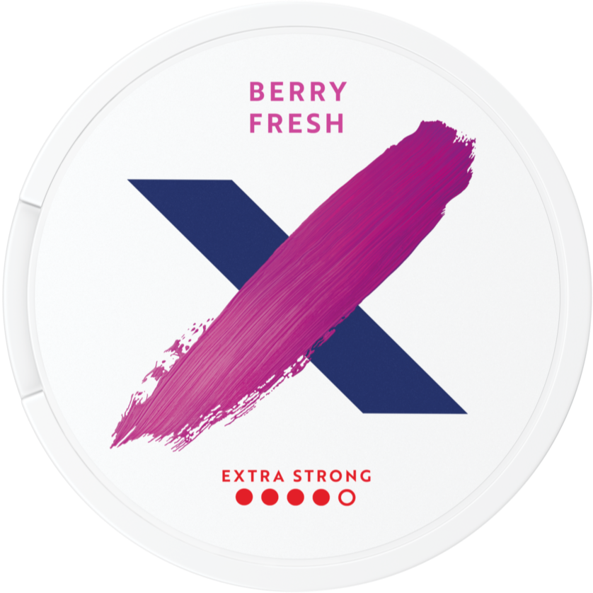 X Berry Fresh Extra Strong-Nikotinposer-Tobax