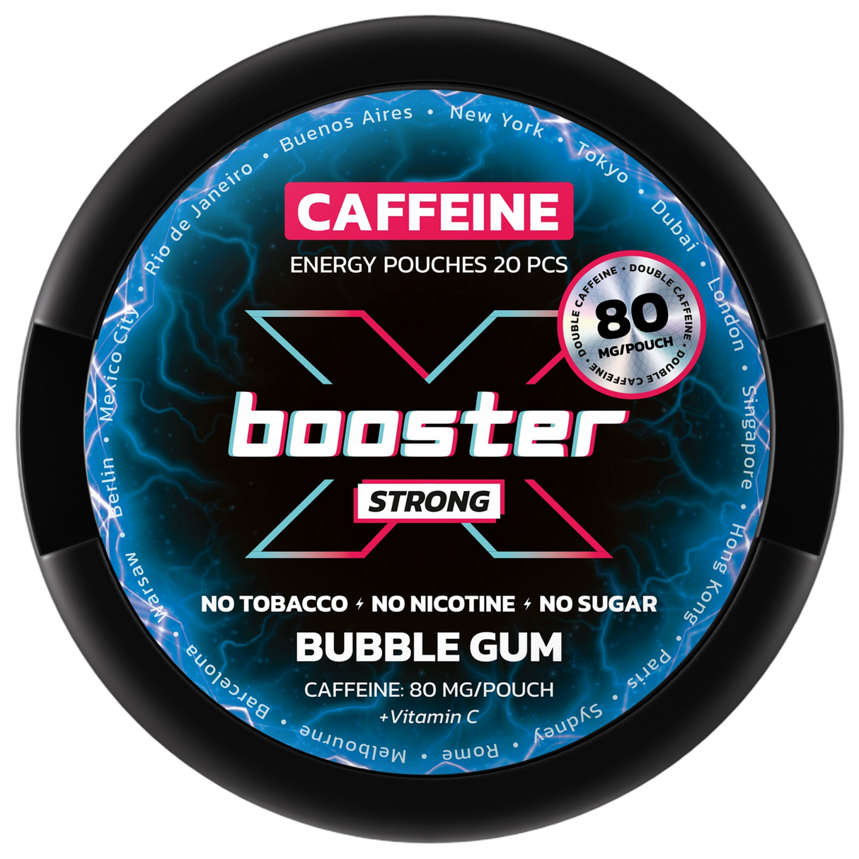 X Booster Bubblegum-Nikotinfritt Snus-Tobax