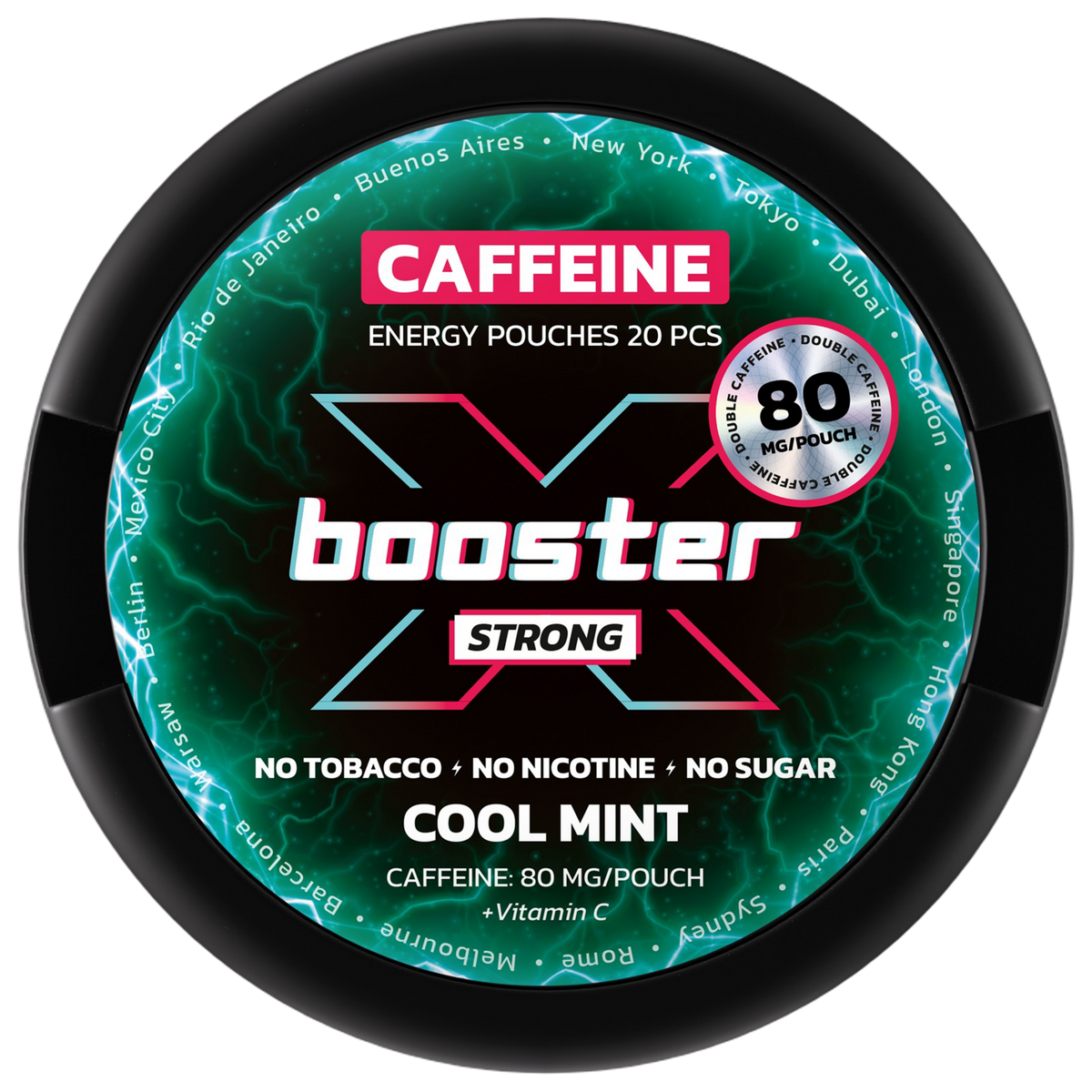 X Booster Cool Mint-Nikotinfritt Snus-Tobax