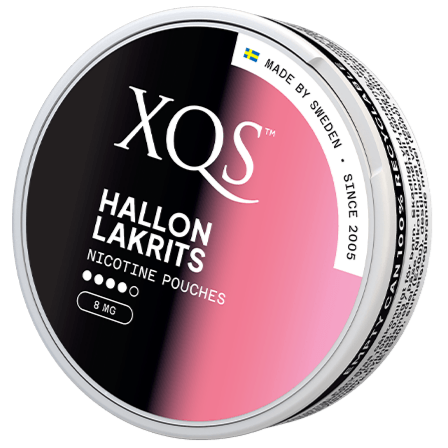 XQS Hallon Lakrtis Strong-Nikotinposer-Tobax
