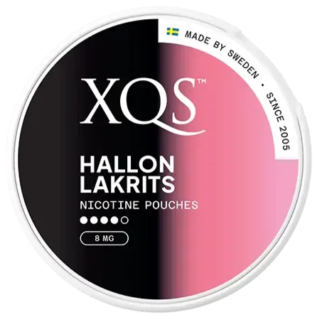 XQS Hallon Lakrtis Strong-Nikotinposer-Tobax