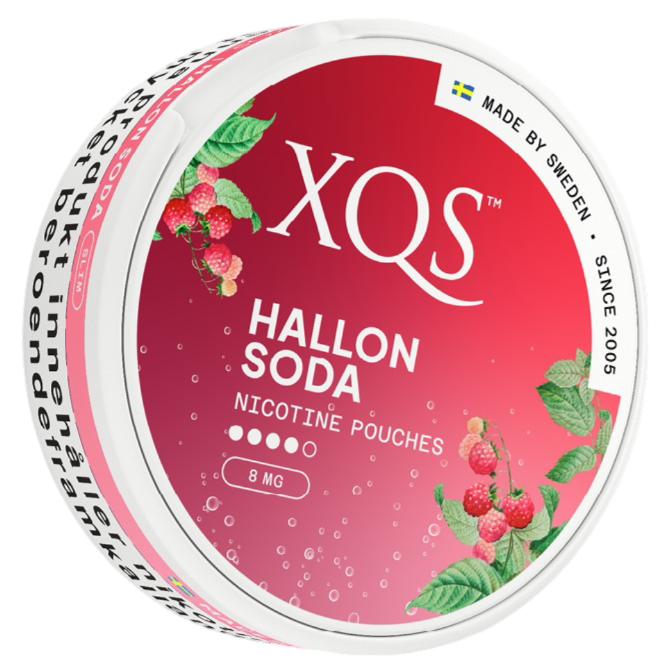 XQS Hallon Soda Strong-Nikotinposer-Tobax