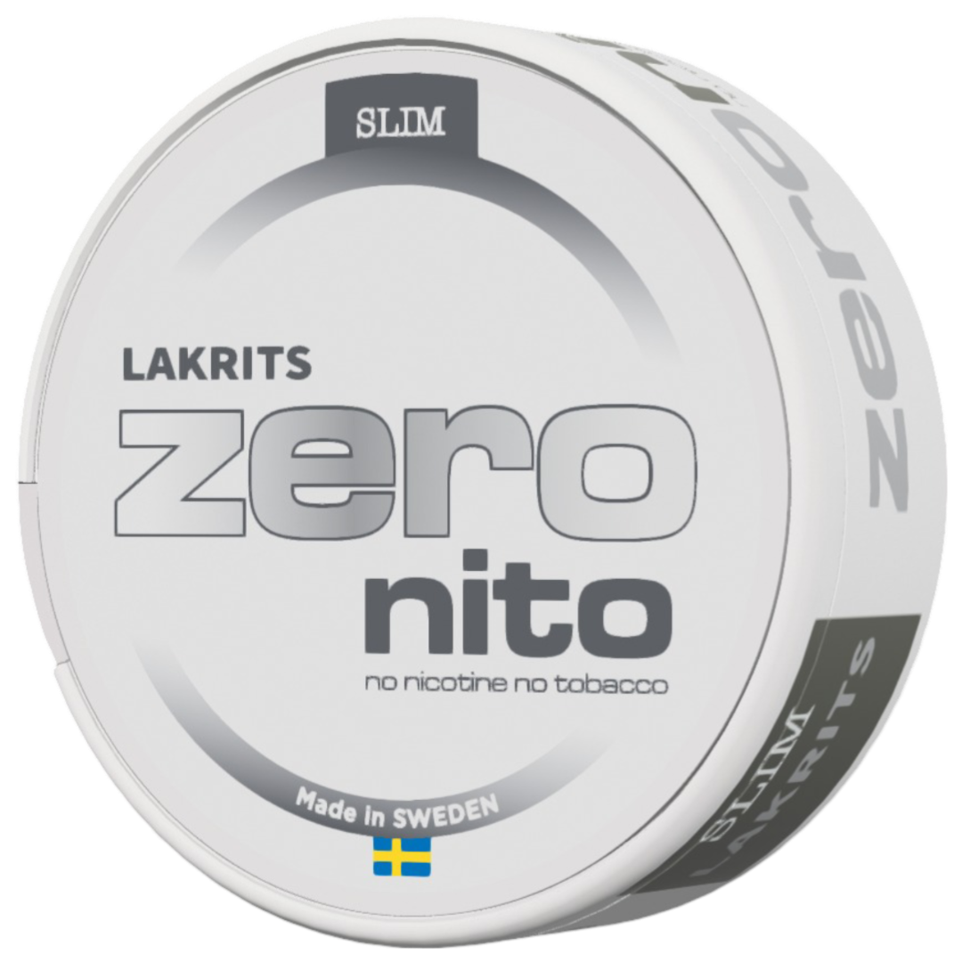 Zeronito Lakrits Slim-Nikotinfritt Snus-Tobax
