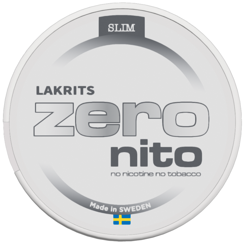 Zeronito Lakrits Slim-Nikotinfritt Snus-Tobax