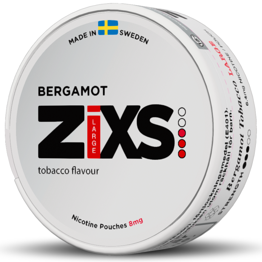 Zixs Bergamot-Nikotinposer-Tobax
