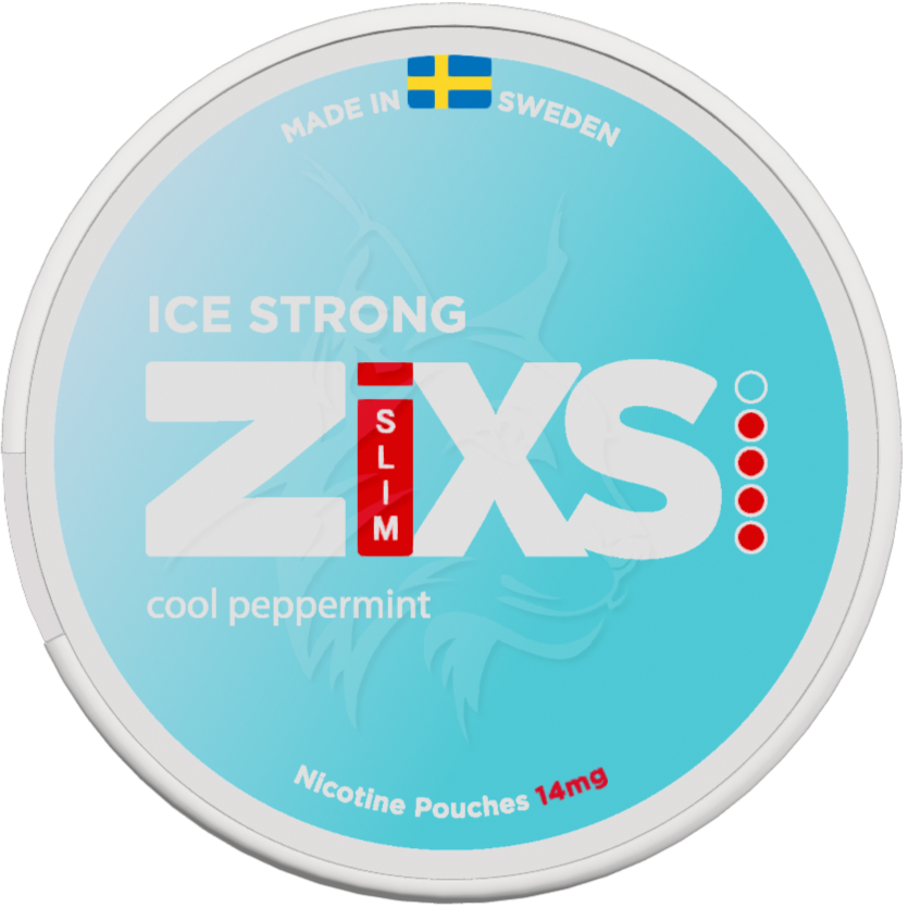 Zixs Ice Strong Slim-Nikotinposer-Tobax