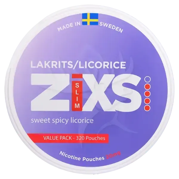 Zixs Lakrits Jumbo Can-Nikotinposer-Tobax