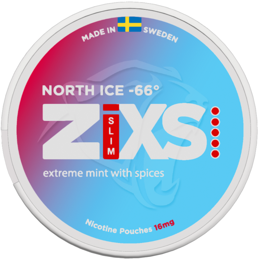Zixs North Ice Slim-Nikotinposer-Tobax