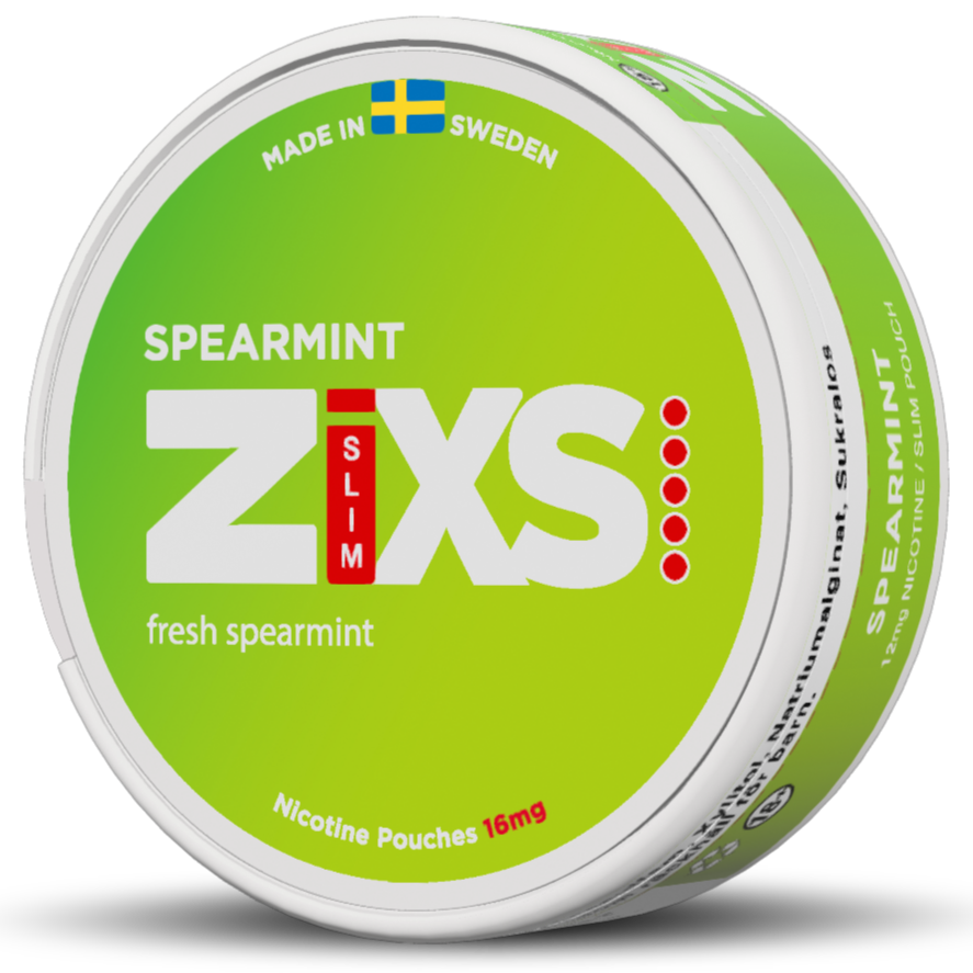 Zixs Spearmint Slim-Nikotinposer-Tobax