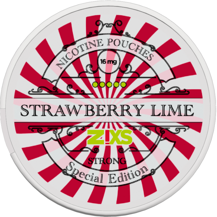 Zixs Strawberry Lime Slim-Nikotinposer-Tobax