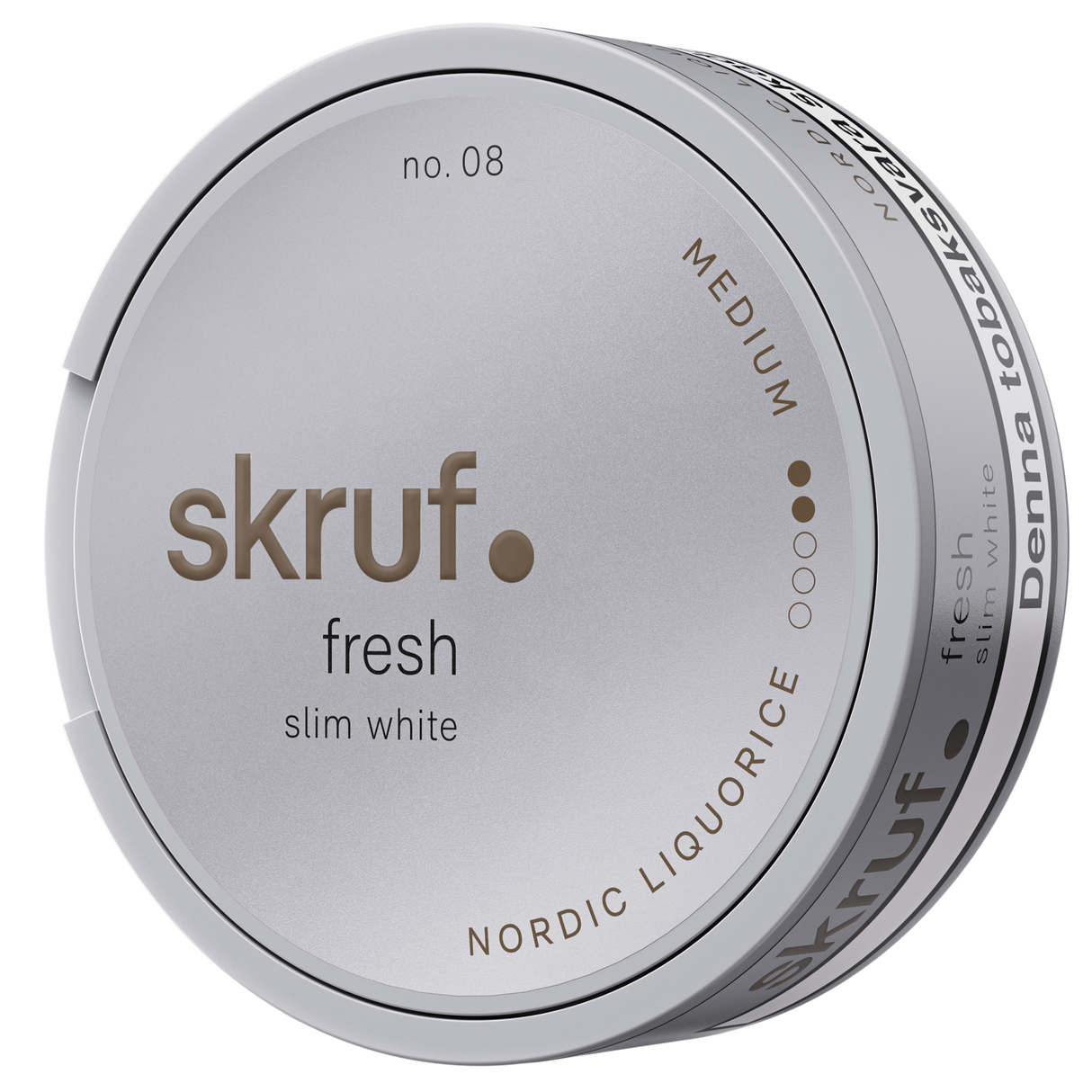Skruf No.08 Slim Nordic White Tobax