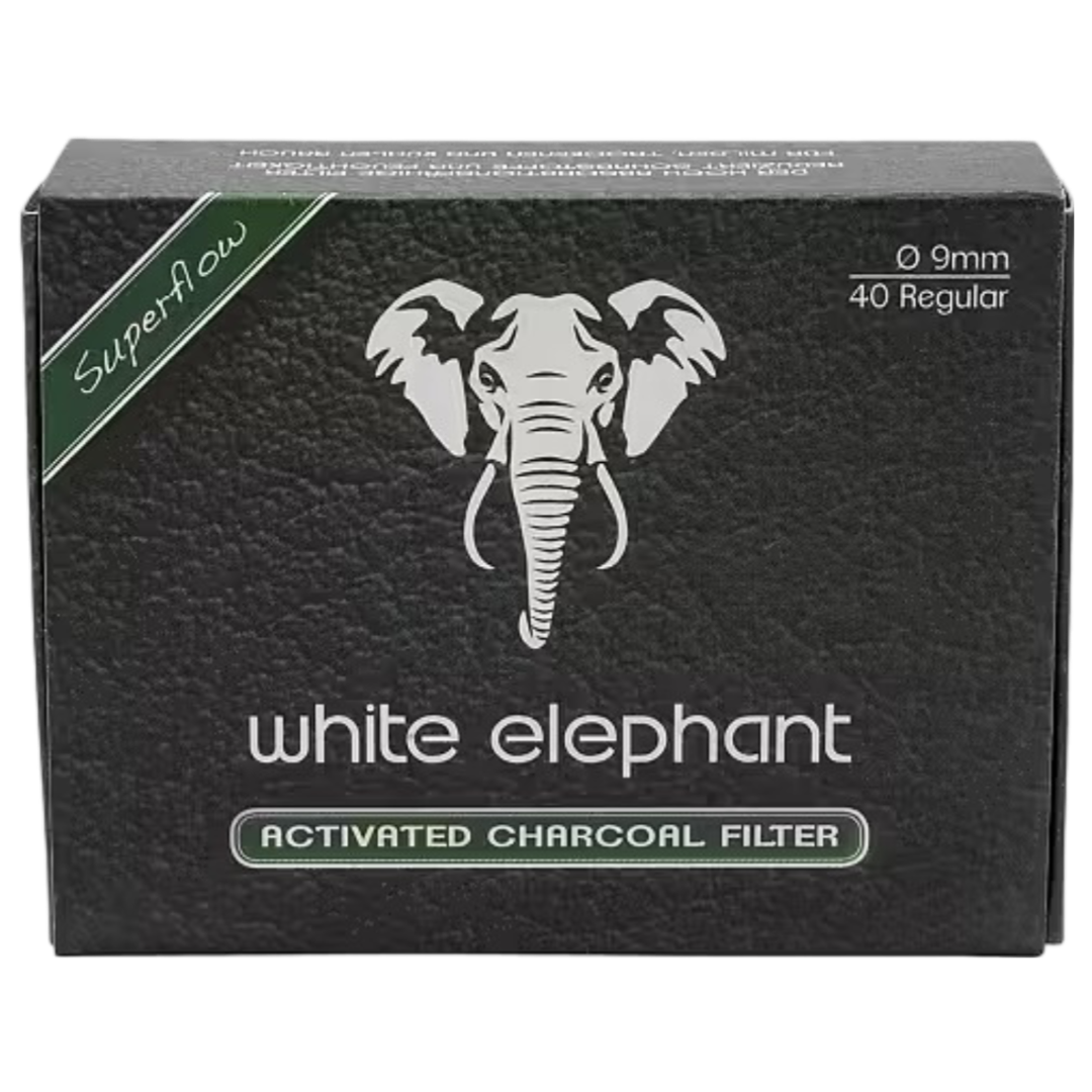 White Elephant Pipfilter 9mm 40-Pack Tobax