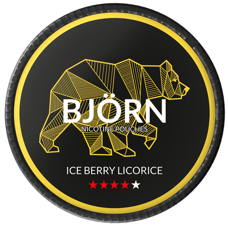 Björn Ice Berry Liqorice-Nikotinposer-Tobax