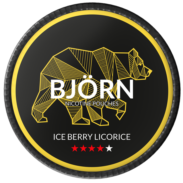 Björn Ice Berry Liqorice-Nikotinposer-Tobax
