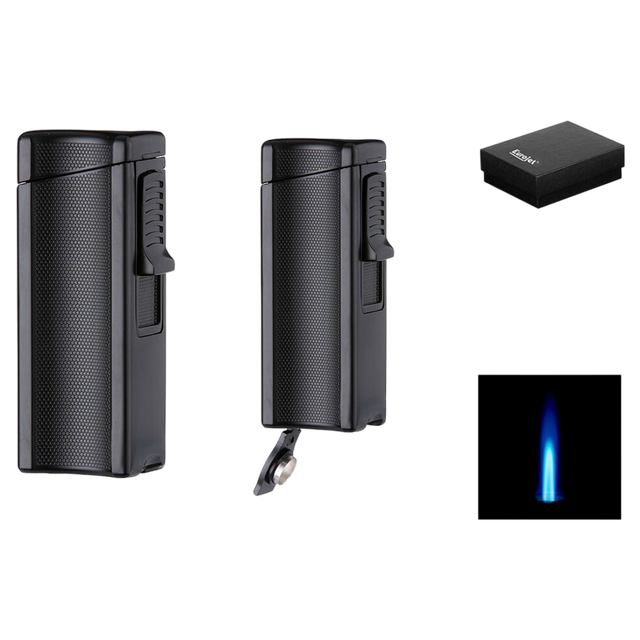 Cigarrtändare Svart Med Cigarrborr-Cigarr-Tobax