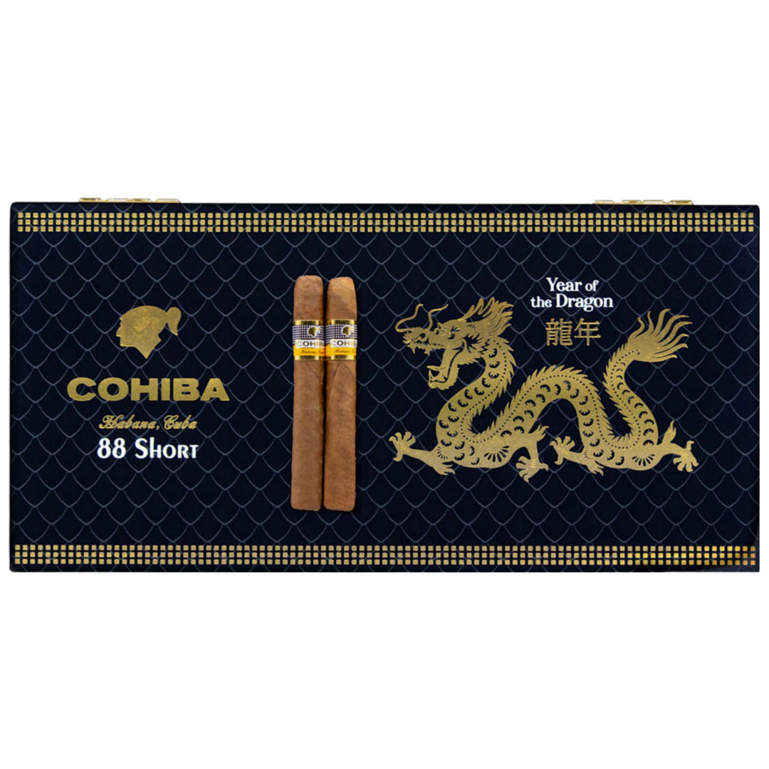Cohiba Short Year Of The Dragon 88p Inklusive Humidor-Cigarr-Tobax
