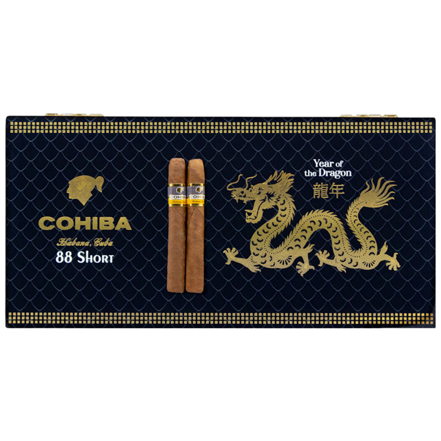 Cohiba Short Year Of The Dragon 88p Inklusive Humidor-Cigarr-Tobax