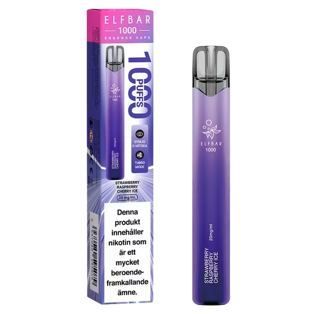Elfbar Strawberry Raspberry Cherry Ice 20mg – Tobax