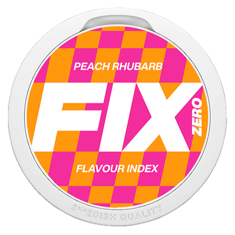 FIX Zero Peach Rubarb-Nikotinfritt Snus-Tobax