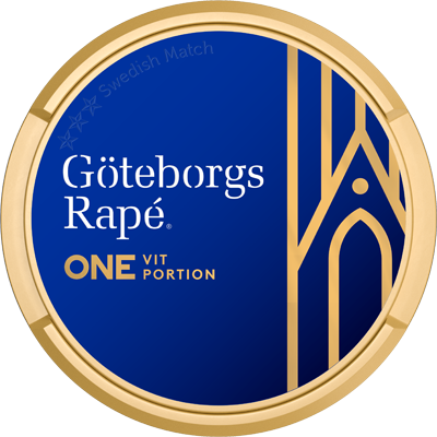 Goteborgrape Göteborg rapé One Vit portion Extra Strong - portionssnus