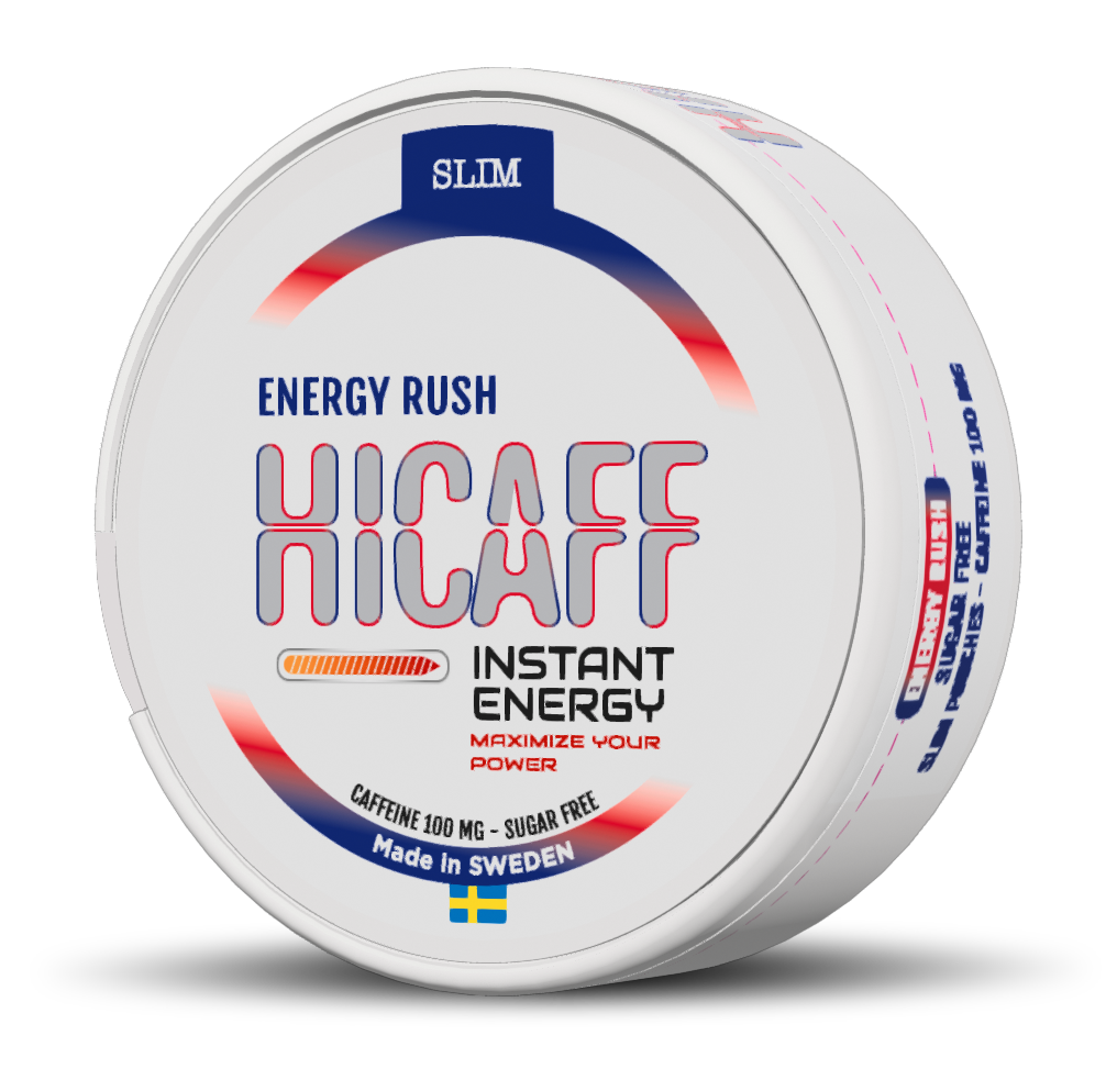 Hicaff Energy Rush-Nikotinfritt Snus-Tobax