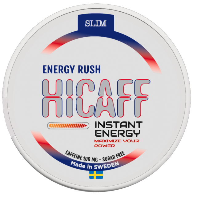 Hicaff Energy Rush-Nikotinfritt Snus-Tobax