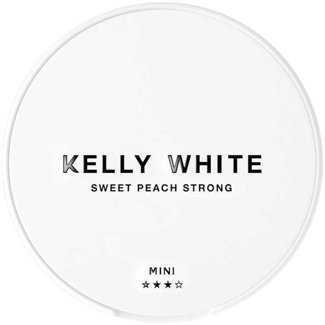 Kelly White Sweet Peach Mini-Nikotinposer-Tobax