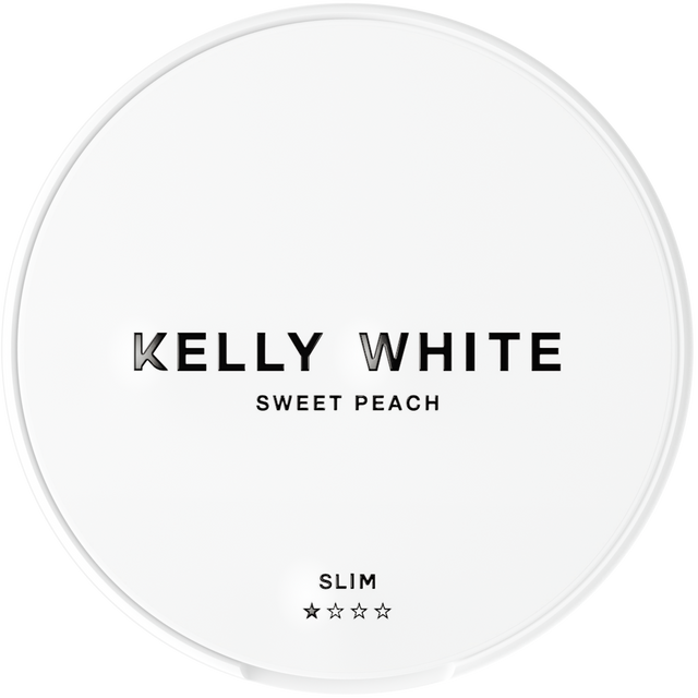 Kelly White Sweet Peach-Nikotinposer-Tobax