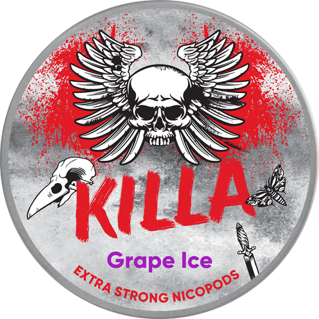 Killa Grape Ice-Nikotinposer-Tobax