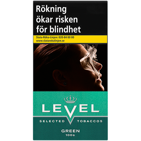 Level Green 100s-Cigaretter-Tobax