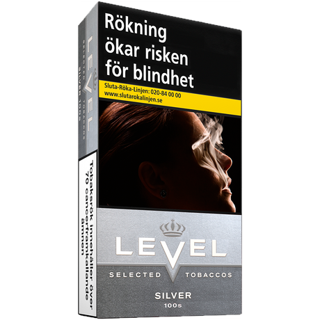 Level Silver 100s-Cigaretter-Tobax