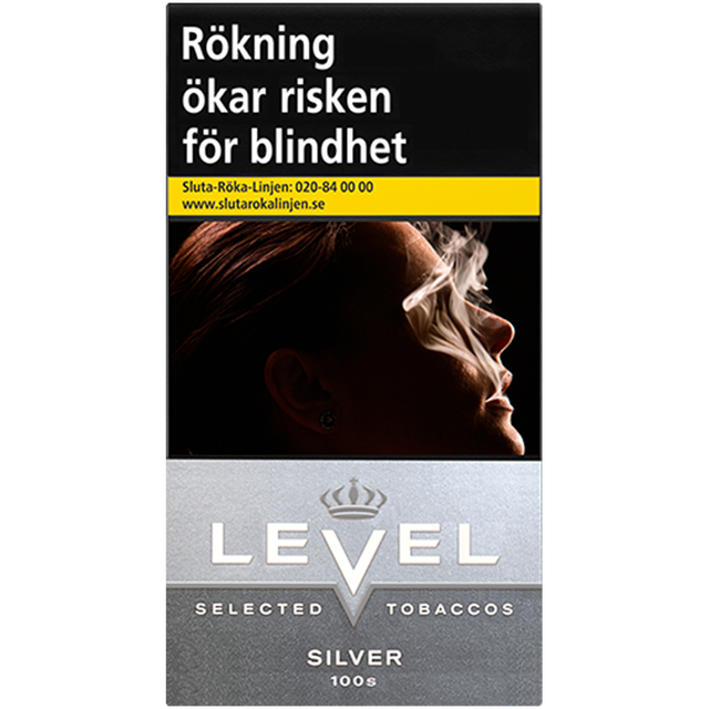 Level Silver 100s-Cigaretter-Tobax