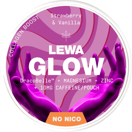 Lewa Glow Strawberry & Vanilla-Nikotinfritt Snus-Tobax