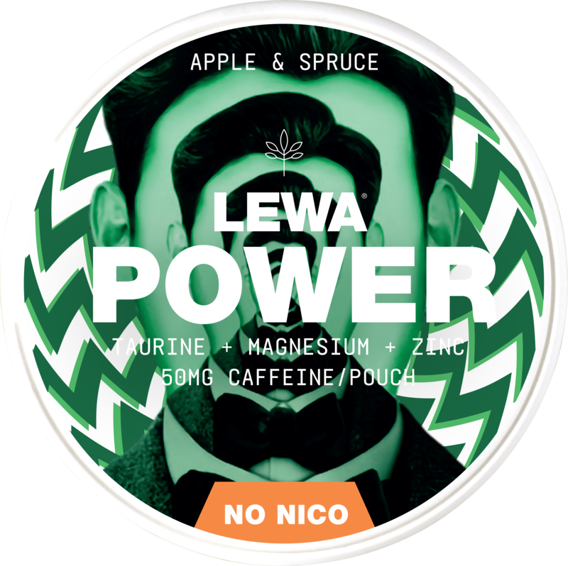 Lewa Power Apple Spruce-Nikotinfritt Snus-Tobax