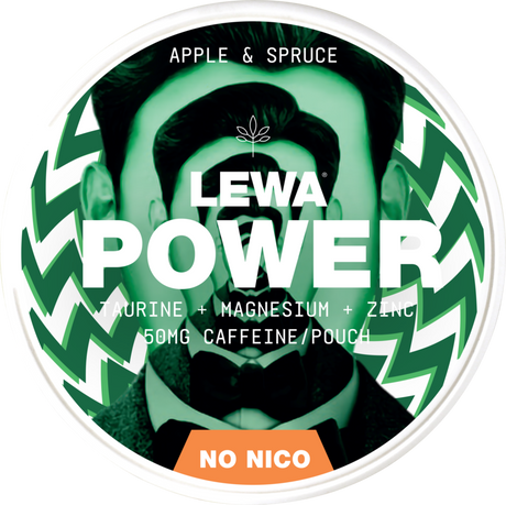 Lewa Power Apple Spruce-Nikotinfritt Snus-Tobax