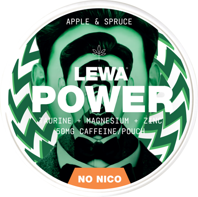 Lewa Power Apple Spruce-Nikotinfritt Snus-Tobax