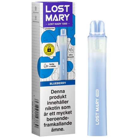 Lost Mary LM1000 20mg Vape Blueberry 