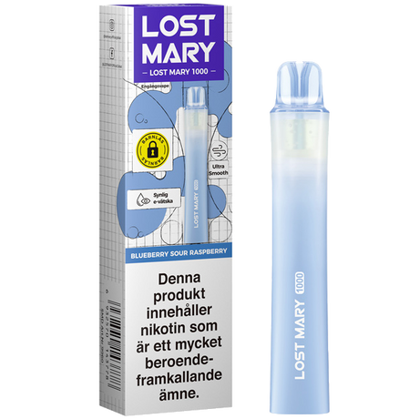 Lost Mary LM1000 Blueberry Sour Rasberry 20mg