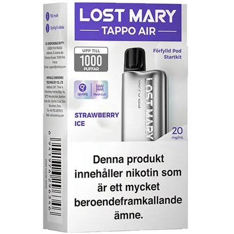 Lost Mary TAPPO Device + PRO Pod Strawberry Ice