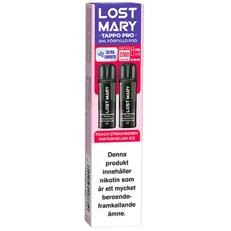 Lost Mary TAPPO PRO Pod x2 Peach Strawberry Watermelon Ice