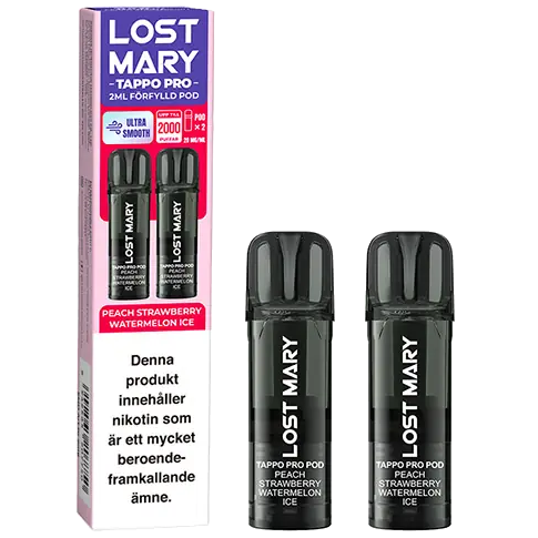Lost Mary TAPPO PRO Pod x2 Peach Strawberry Watermelon Ice