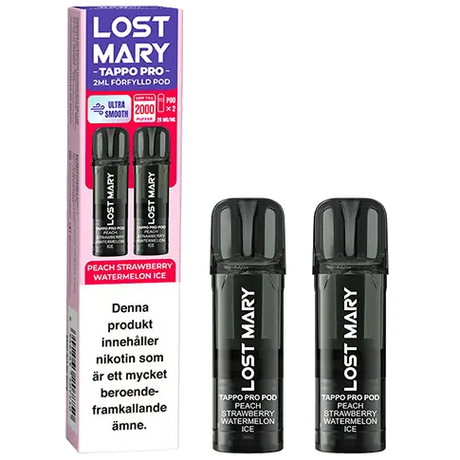 Lost Mary TAPPO PRO Pod x2 Peach Strawberry Watermelon Ice