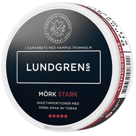 Lundgrens Mörk Stark All White-Nikotinposer-Tobax