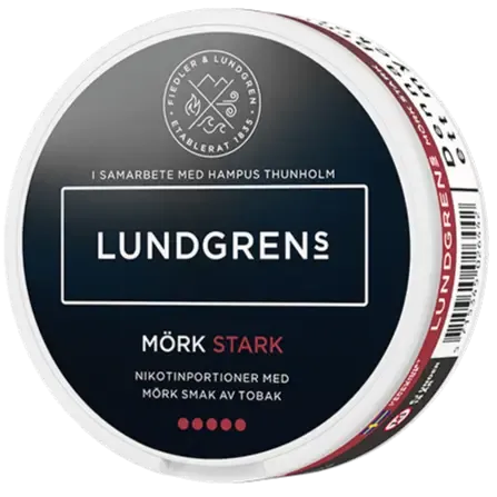 Lundgrens Mörk Stark All White-Nikotinposer-Tobax
