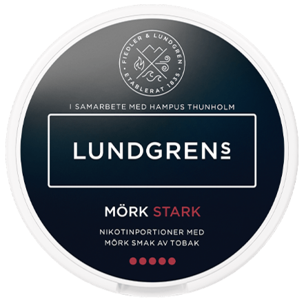 Lundgrens Mörk Stark All White-Nikotinposer-Tobax
