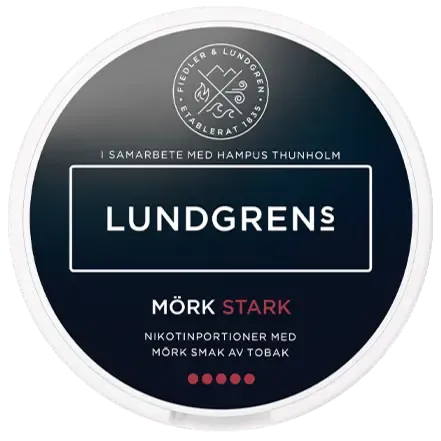 Lundgrens Mörk Stark All White-Nikotinposer-Tobax